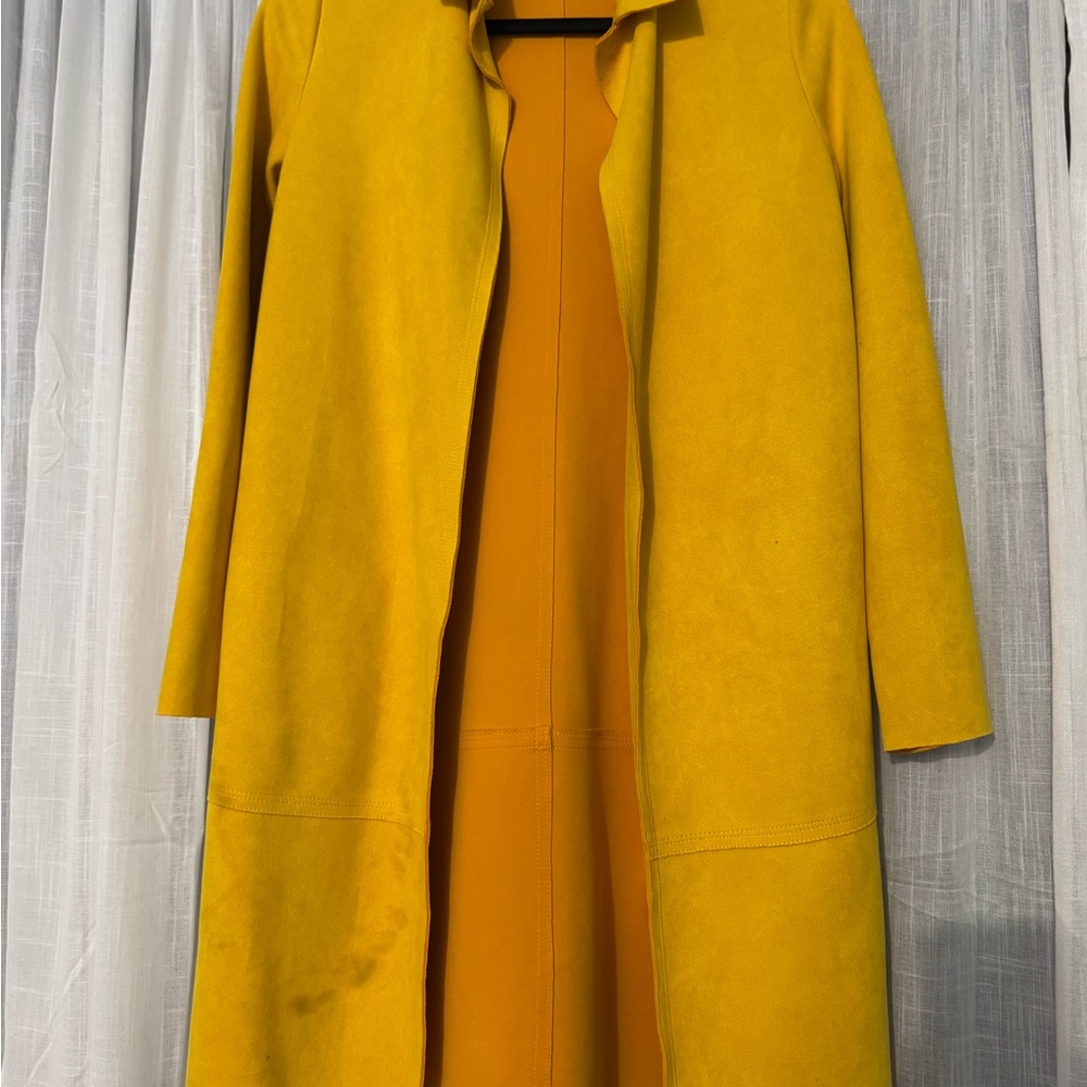 Zara Mustard Yellow Trench Coat